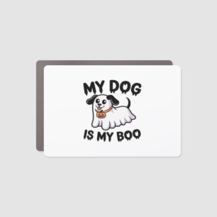 My Dog Is My Boo Shirt � Funny Dog Lover Gift 2025 Car Magnet