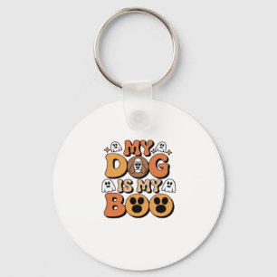 My Dog Is My Boo Shirt � Funny Dog Lover Gift 2025 Keychain