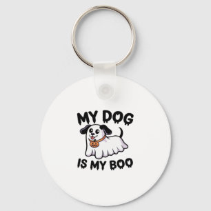My Dog Is My Boo Shirt � Funny Dog Lover Gift 2025 Keychain