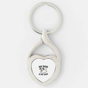 My Dog Is My Boo Shirt – Funny Dog Lover Gift 2025 Keychain