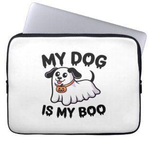 My Dog Is My Boo Shirt – Funny Dog Lover Gift 2025 Laptop Sleeve