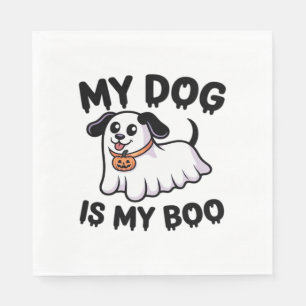 My Dog Is My Boo Shirt – Funny Dog Lover Gift 2025 Napkins