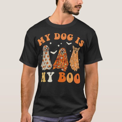 My Dog Is My Boo Spooky Season Ghost Halloween Gro T_Shirt