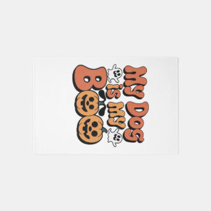 My Dog Is My Boo, Teacher, Funny Dog Lover Educato Rug