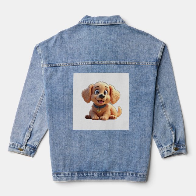 My dog is my personality denim jacket (Back)