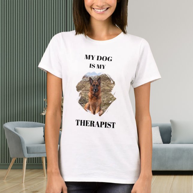 My dog is my theraphist photo T-Shirt (Creator Uploaded)