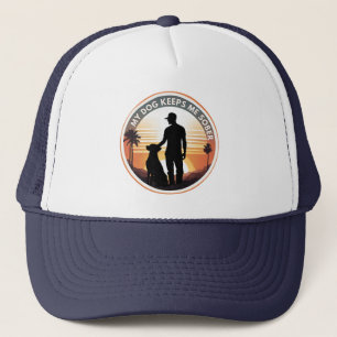 My Dog Keeps Me Sober Trucker Hat