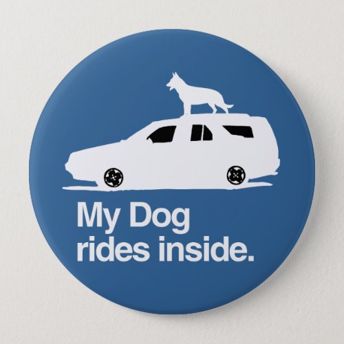 My dog rides inside _png button