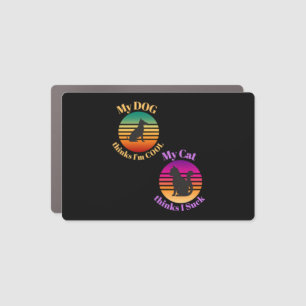 My DOG Think Cool Cat Thinks I Suck Car Magnet