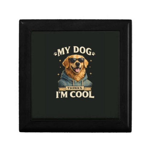 My Dog think i am cool Gift Box