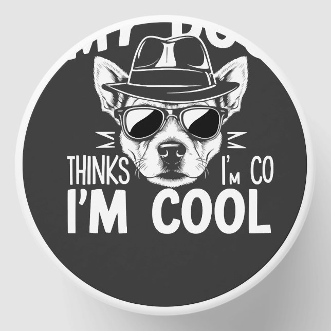 My Dog Thinks I'm Cool  Mini Candle Favors (Front)