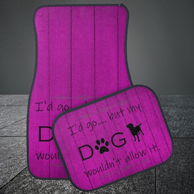 My Dog Wouldn't Allow It Set of Car Mats - Purple (Purple My Dog Wouldn't Allow It Car Mats)