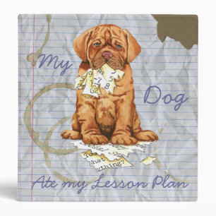 My Dogue de Bordeaux Ate My Lesson Plan Binder