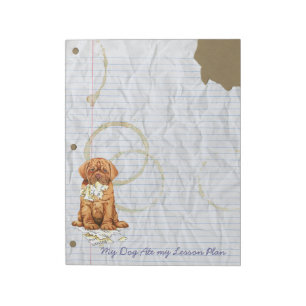 My Dogue de Bordeaux Ate My Lesson Plan Notepad