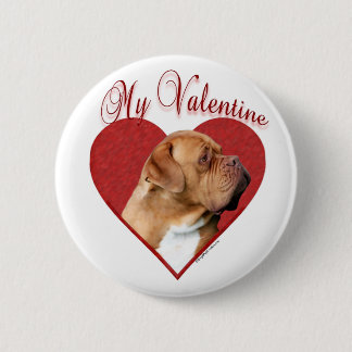 My Dogue de Bordeaux Valentine Button