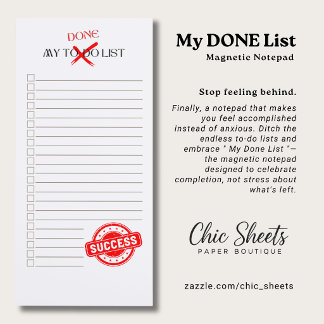 My Done List Magnetic Notepad