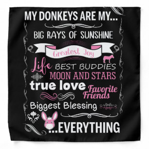 My Donkeys Are My Big Bays Of Sunshine Bandana