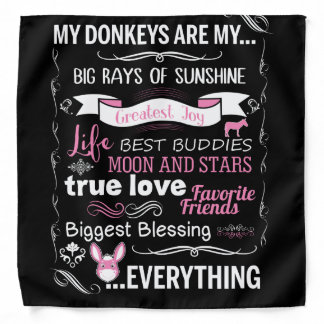 My Donkeys Are My Big Bays Of Sunshine Bandana