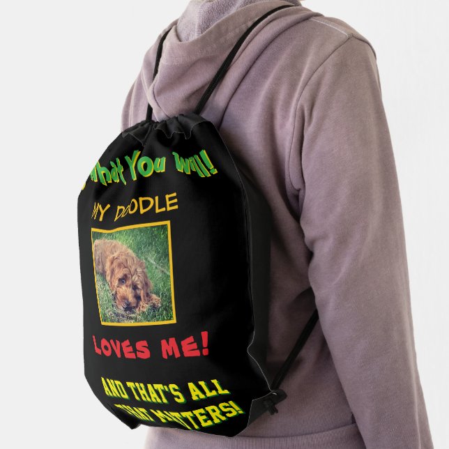 My Doodle Loves Me Drawstring Bag (Insitu)