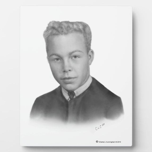 My drawing of Ralph C  Plaque (Front)