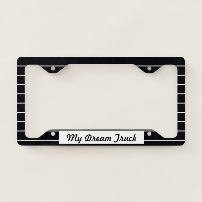 My Dream Truck License Plate Cover (Front)
