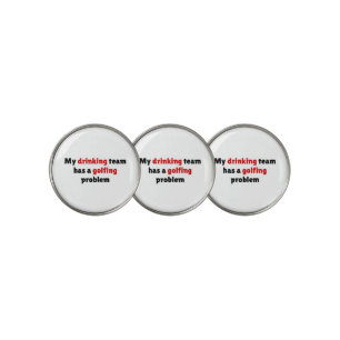 My drinking team has a golfing problem golf ball marker