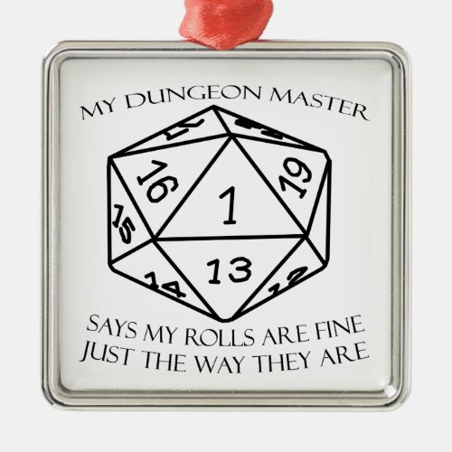 My Dungeon Master Metal Ornament