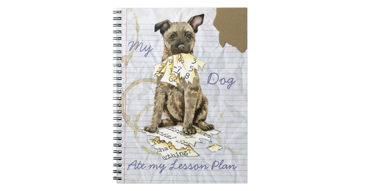 My Dutch Shepherd Ate My Lesson Plan Notebook | Zazzle.com