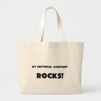 MY Editorial Assistant ROCKS! Large Tote Bag