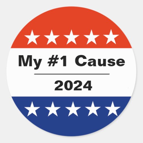 My Election Issue 2024 Classic Round Sticker