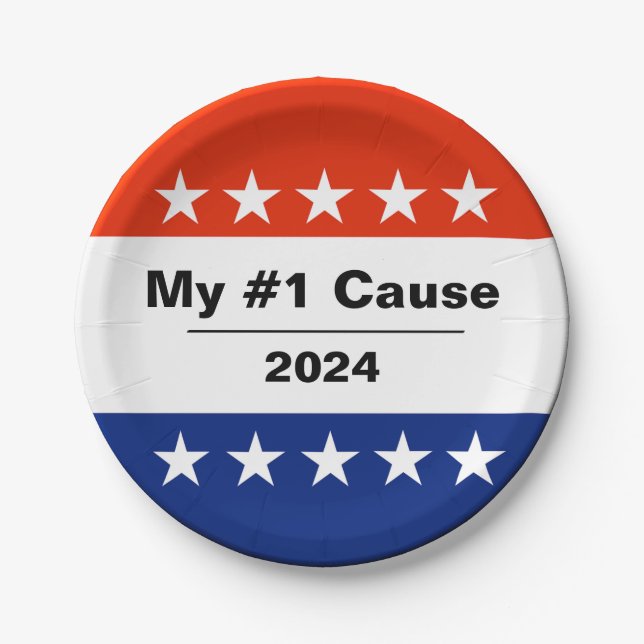 My Election Issue 2024 Paper Plates (Front)