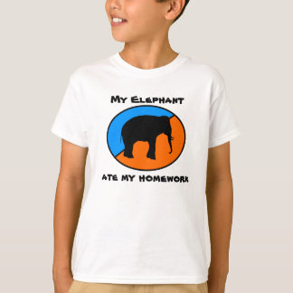 My Elephant ate my homework T-Shirt