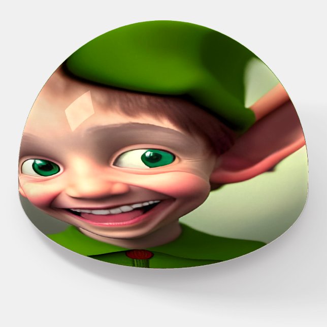 My Elf Desk Personalized Paperweight (Angled)