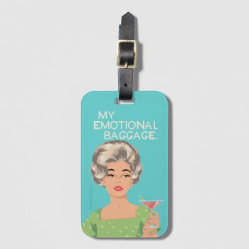 My Emotional Baggage Luggage Tag by bluntcard at Zazzle