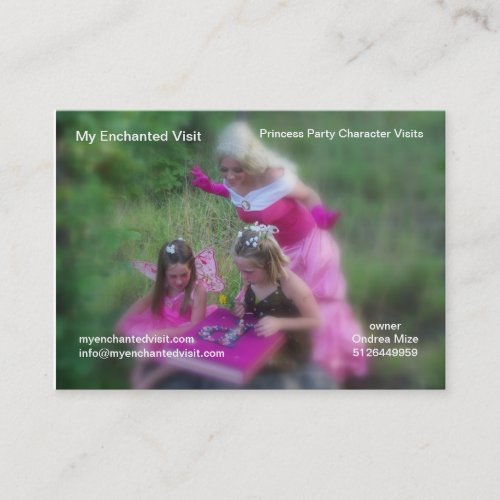 My Enchanted Visit Business Card Template