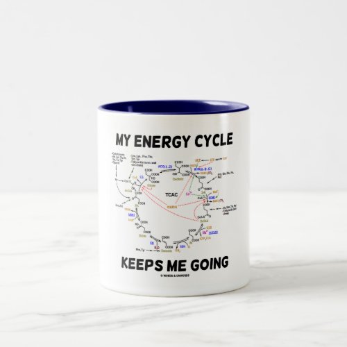 My Energy Cycle Keeps Me Going Krebs Cycle Two_Tone Coffee Mug