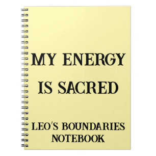 My Energy is Sacred Custom healing journal noteboo