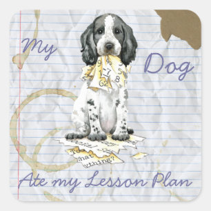 My English Cocke Ate My Lesson Plan Square Sticker