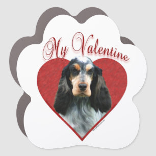 My English Cocker Spaniel Valentine Car Magnet