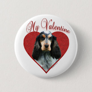 My English Cocker Spaniel Valentine Pinback Button