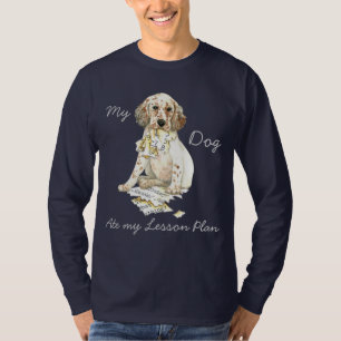 My English Setter Ate My Lesson Plan T-Shirt