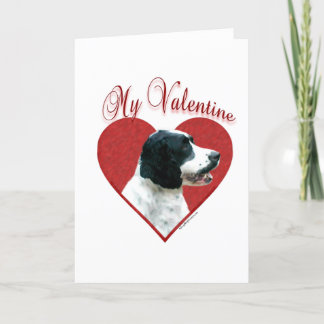 My English Springer Spaniel Valentine Holiday Card
