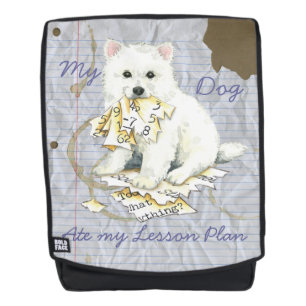 My Eskie Ate My Lesson Plan Backpack