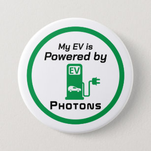My EV is Powered by Photons Button