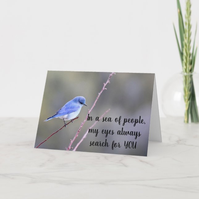 **MY EYES ALWAYS SEARCH FOR YOU MY LOVE** HOLIDAY  CARD (Front)