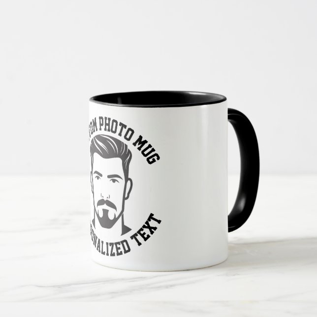 My Face on a Custom Combo Mug (Front Right)