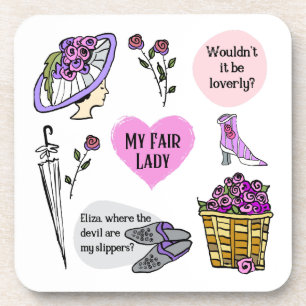 My Fair Lady Vintage Style Broadway Musical Beverage Coaster