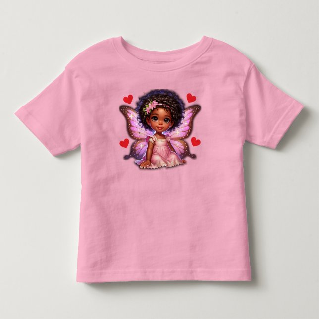 My Fairy Princess with Sparkle Wings Toddler T-shirt (Front)