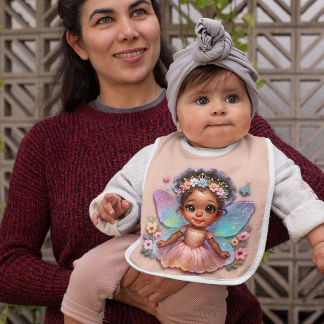 My Fairy Princess With Wings Baby Bib (Creator Uploaded)