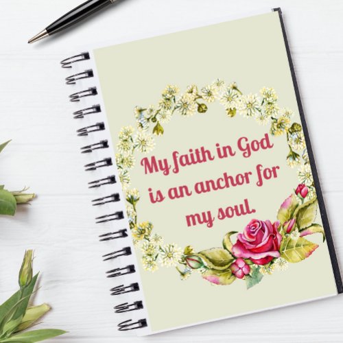 My Faith In God Is An Anchor Christian Planner